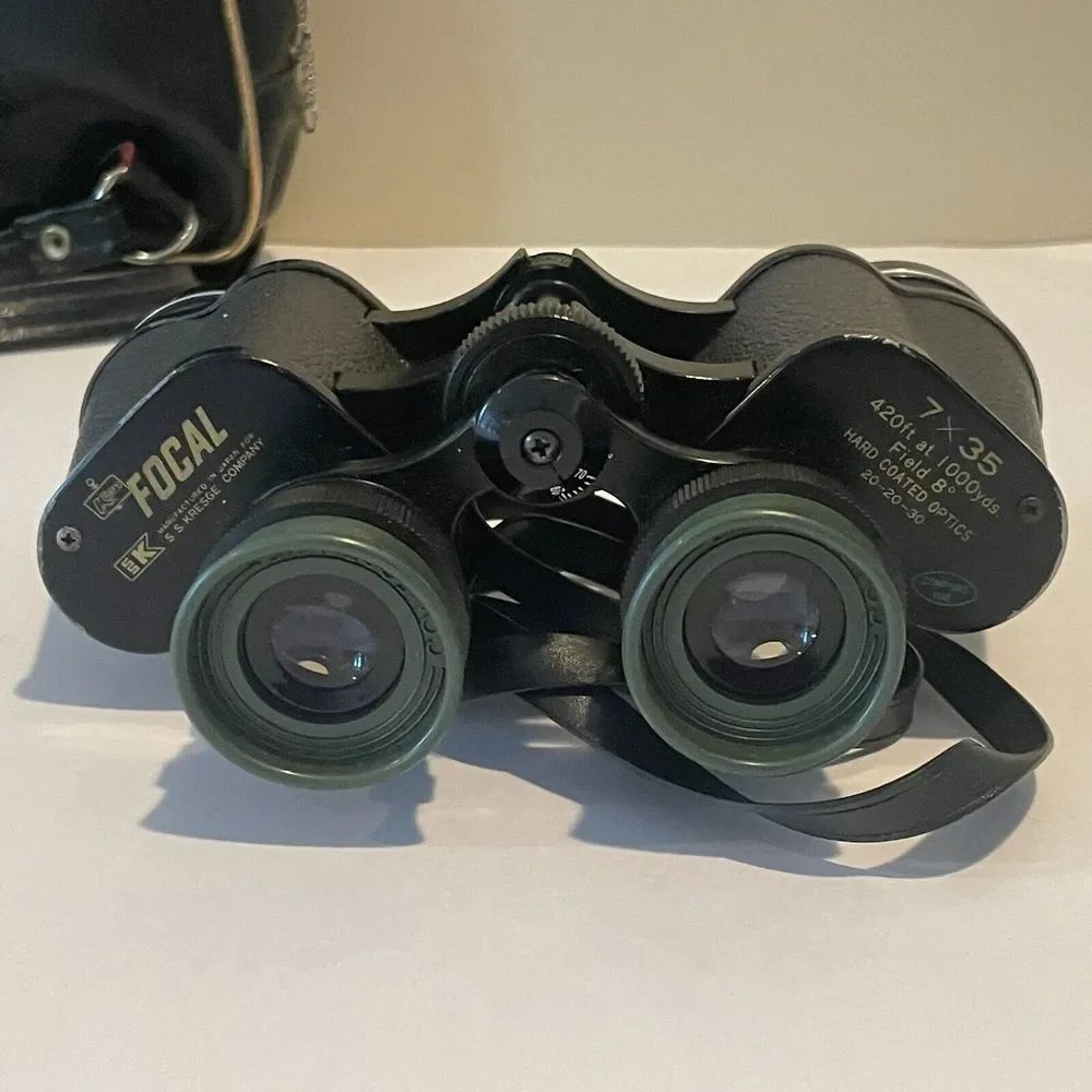 Vintage Kmart Focal Binoculars 7x35 ZWCF10 Wide‎ Angle Box Case Manual